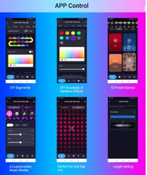 Background Light With Music Light Bar