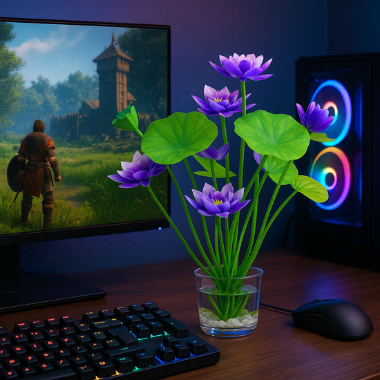 Creative Ceramic Flower Pots for Minimalistic Gaming Setup