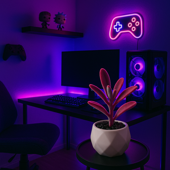 Custom Pc Build 2025 with Artificial Succulent Bonsai Ornaments